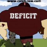 Prime Minister David Cameron Vows to Tackle the Deficit Political Cartoon